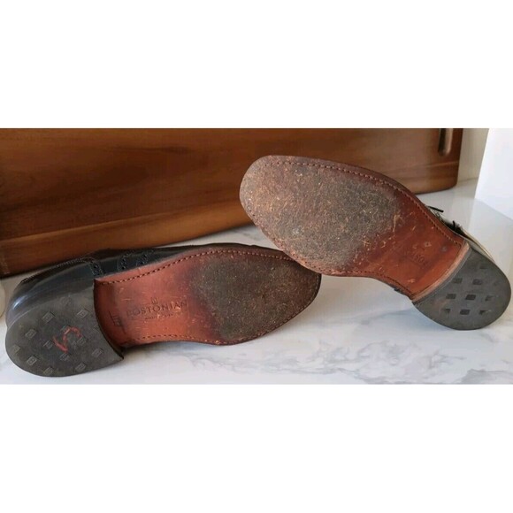 Bostonian Men's Wingtip Oxford Dress Shoes Size 8 (D/B) Leather Black - Picture 8 of 9